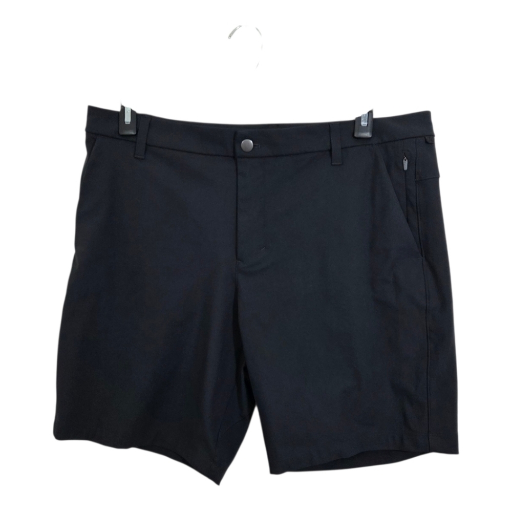 Lululemon Men's Commission Short Slim Warpstreme Obsidian Black Grey Size 36